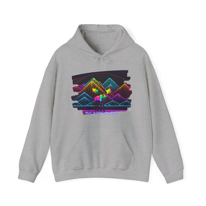 The King Awaits Neon Moose Hoodie
