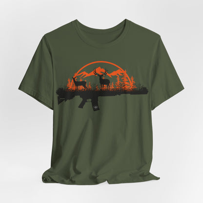 JA Muley rifle Short Sleeve Tee