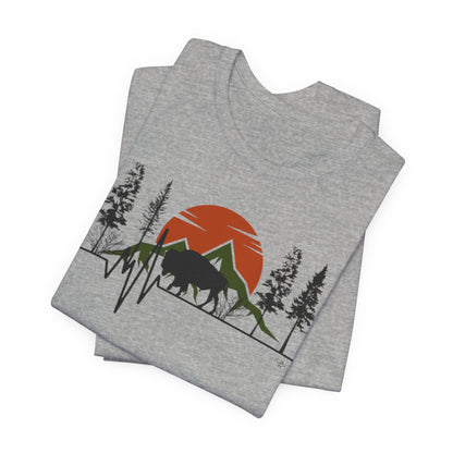 BISON HEARTBEAT Unisex Jersey Short Sleeve Tee