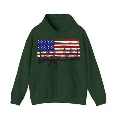 JA Red, White and Blue Rooted AR Hoodie