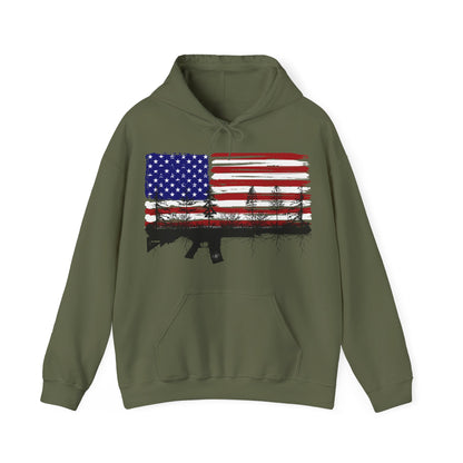 JA Red, White and Blue Rooted AR Hoodie