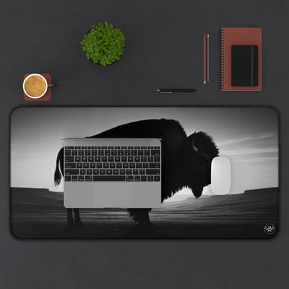 JA Lone Bull Bison Desk Mat