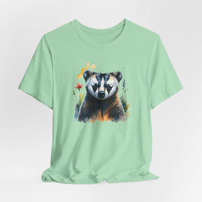 JA Watercolor Badger T-Shirt
