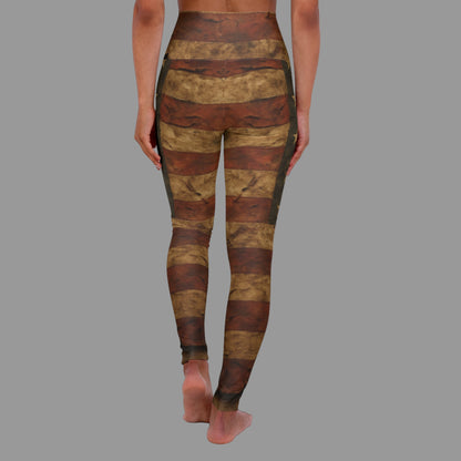 JA Battle Worn Patriot High Waisted Yoga-Leggings