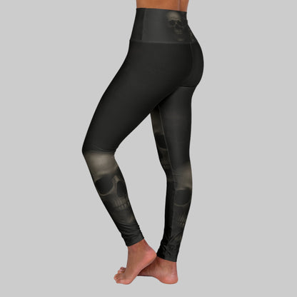 JA Skulls High Waisted Yoga Leggings