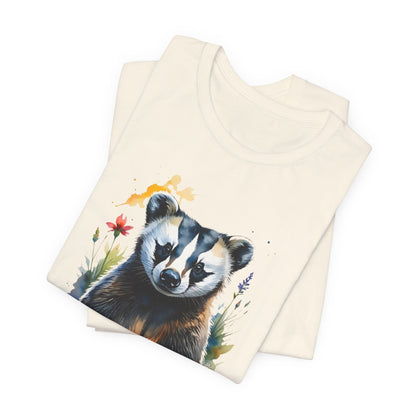 JA Watercolor Badger T-Shirt