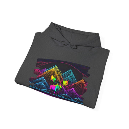 The King Awaits Neon Moose Hoodie