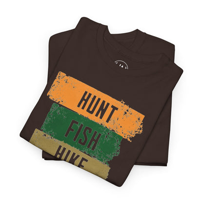 JA Hunt, Fish, Hike, Repeat T-Shirt