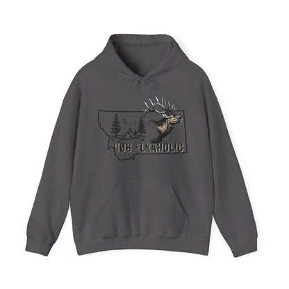 JA 406-Elkaholic Hooded Sweatshirt
