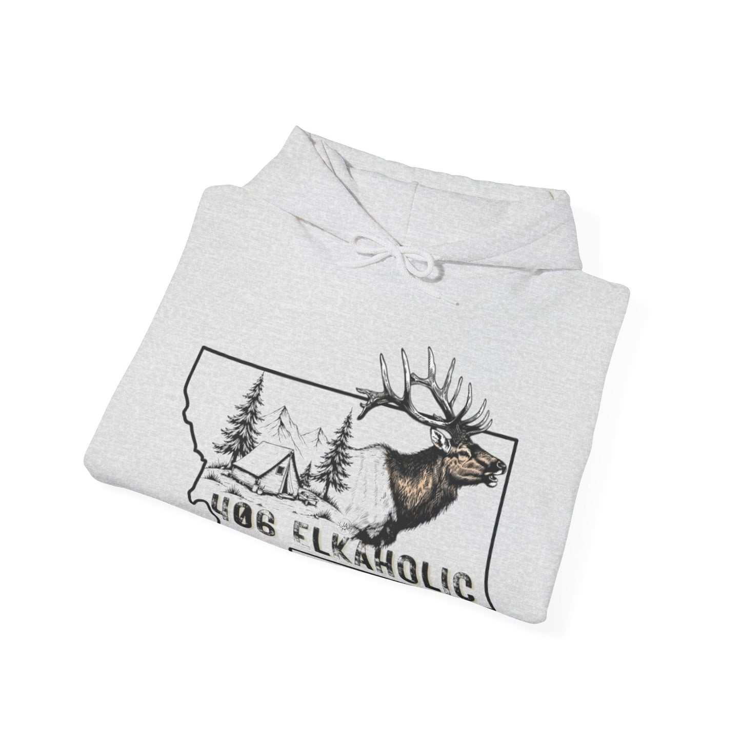 JA 406-Elkaholic Hooded Sweatshirt