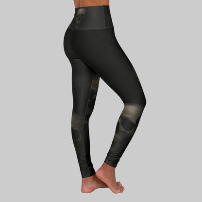 JA Skulls High Waisted Yoga Leggings