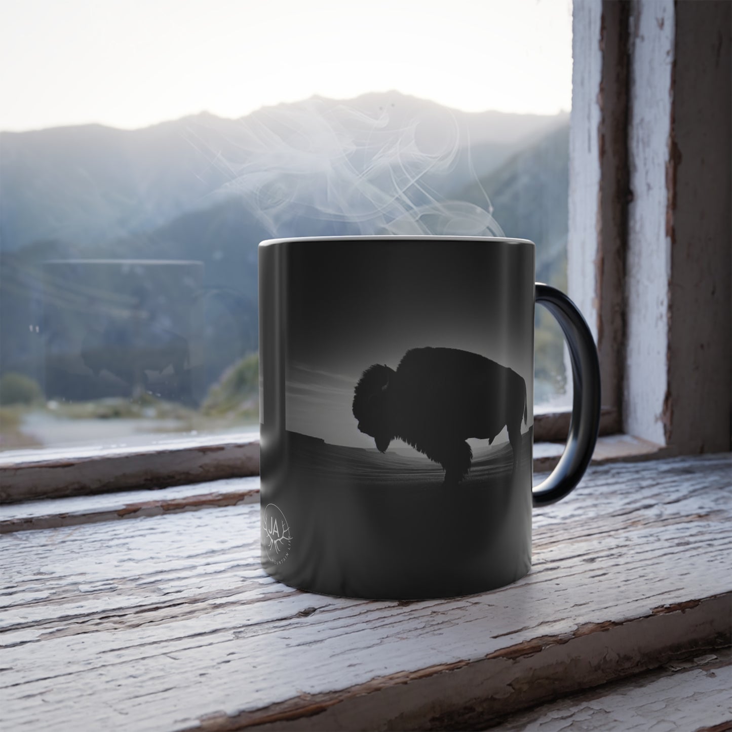 Color Morphing Lone Bull Mug