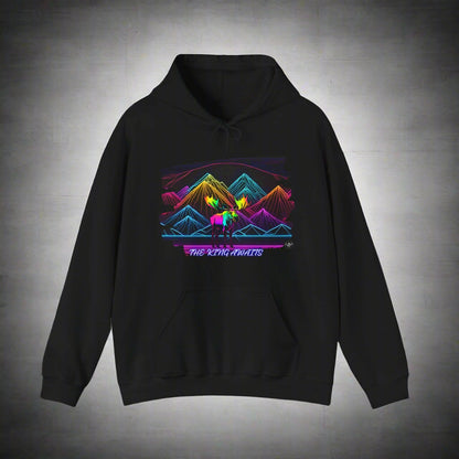 The King Awaits Neon Moose Hoodie