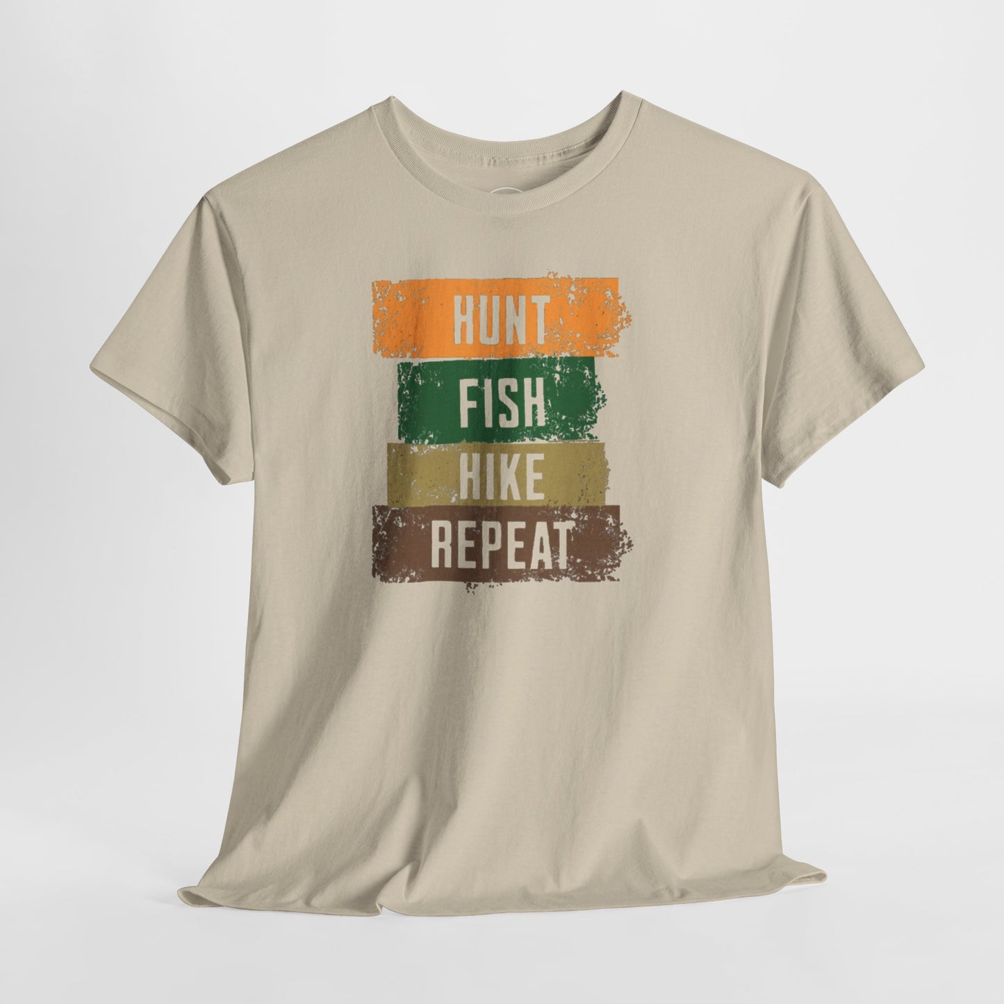 JA Hunt, Fish, Hike, Repeat T-Shirt