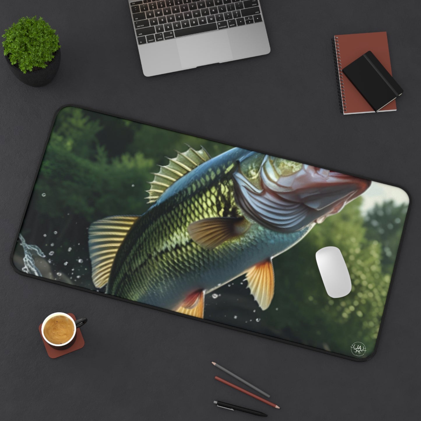 JA Bass Fish'N Desk Mat