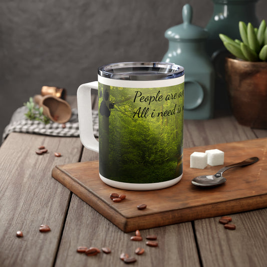 JA People are overrated Insulated Coffee Mug, 10oz