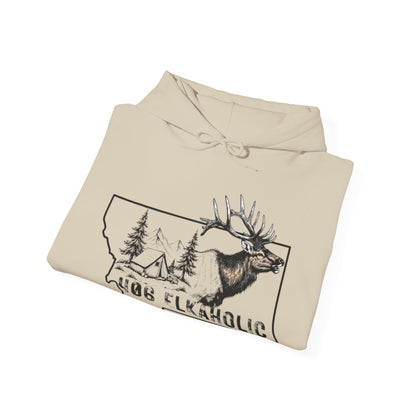 JA 406-Elkaholic Hooded Sweatshirt