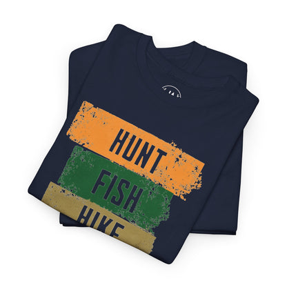 JA Hunt, Fish, Hike, Repeat T-Shirt