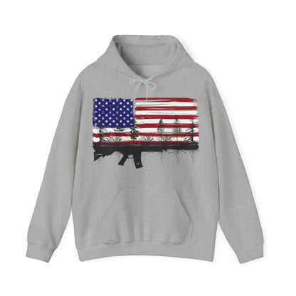 JA Red, White and Blue Rooted AR Hoodie