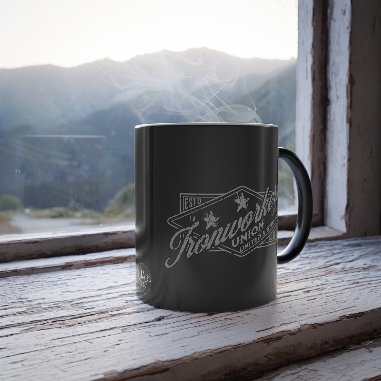 Color Morphing JA "Union Ironworkers" Mug