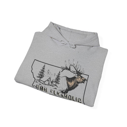 JA 406-Elkaholic Hooded Sweatshirt