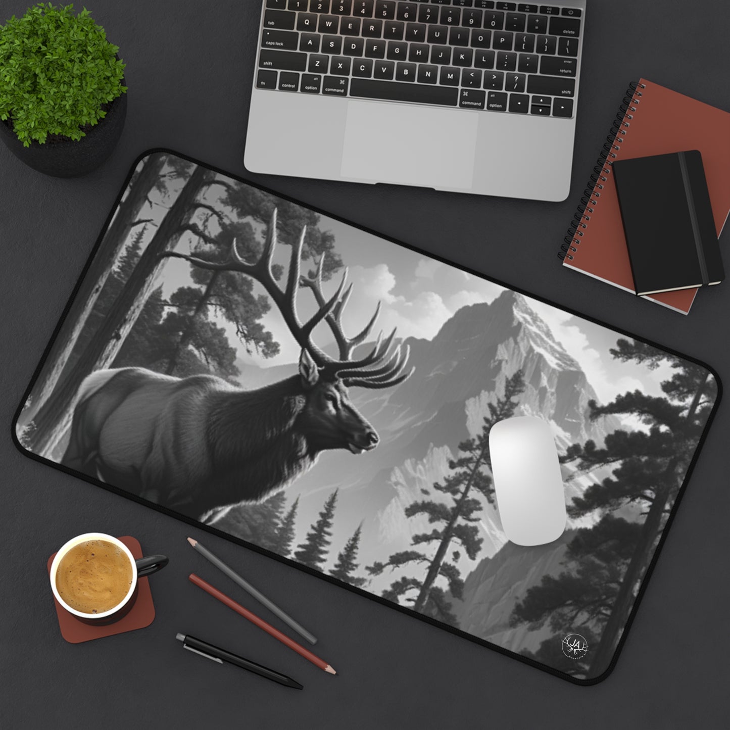 JA Lone Bull Desk Mat
