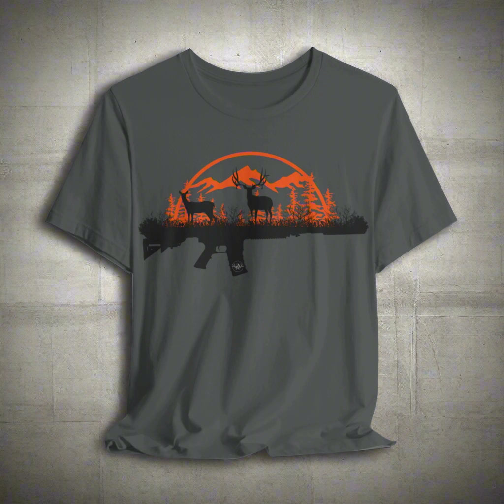JA Muley rifle Short Sleeve Tee