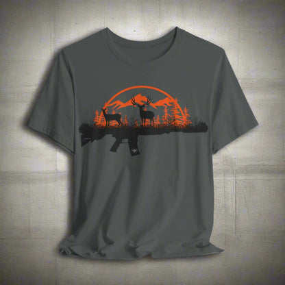 JA Muley rifle Short Sleeve Tee