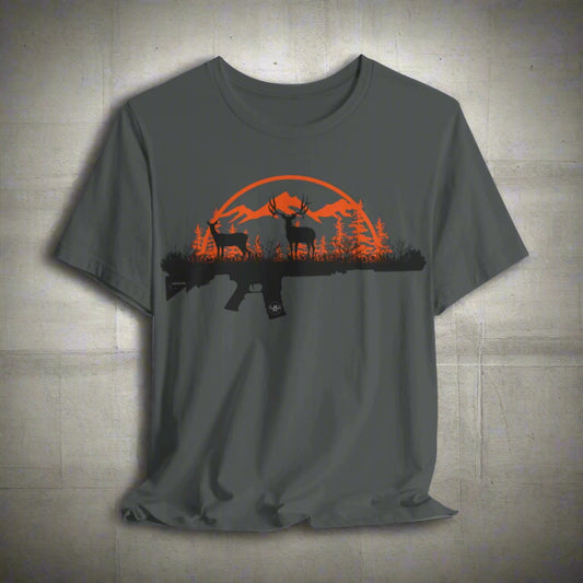 JA Muley rifle Short Sleeve Tee