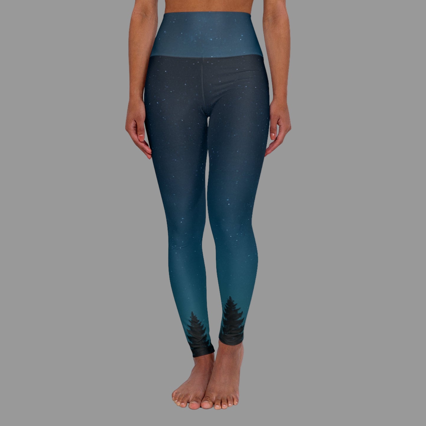 JA Night sky-High Waisted-Leggings