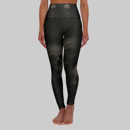JA Skulls High Waisted Yoga Leggings