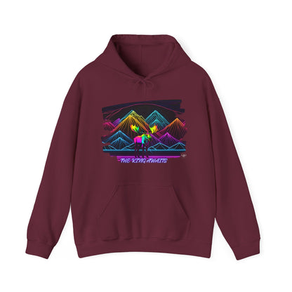 The King Awaits Neon Moose Hoodie