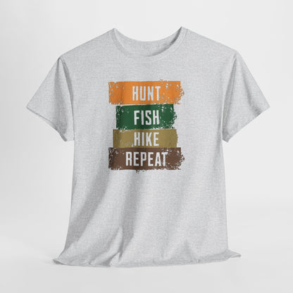 JA Hunt, Fish, Hike, Repeat T-Shirt