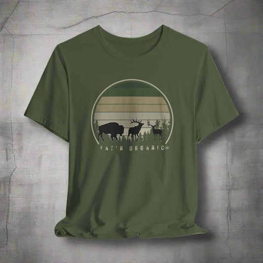 JA EAT'N ORGANIC Bison, ELK, Muley T-Shirt