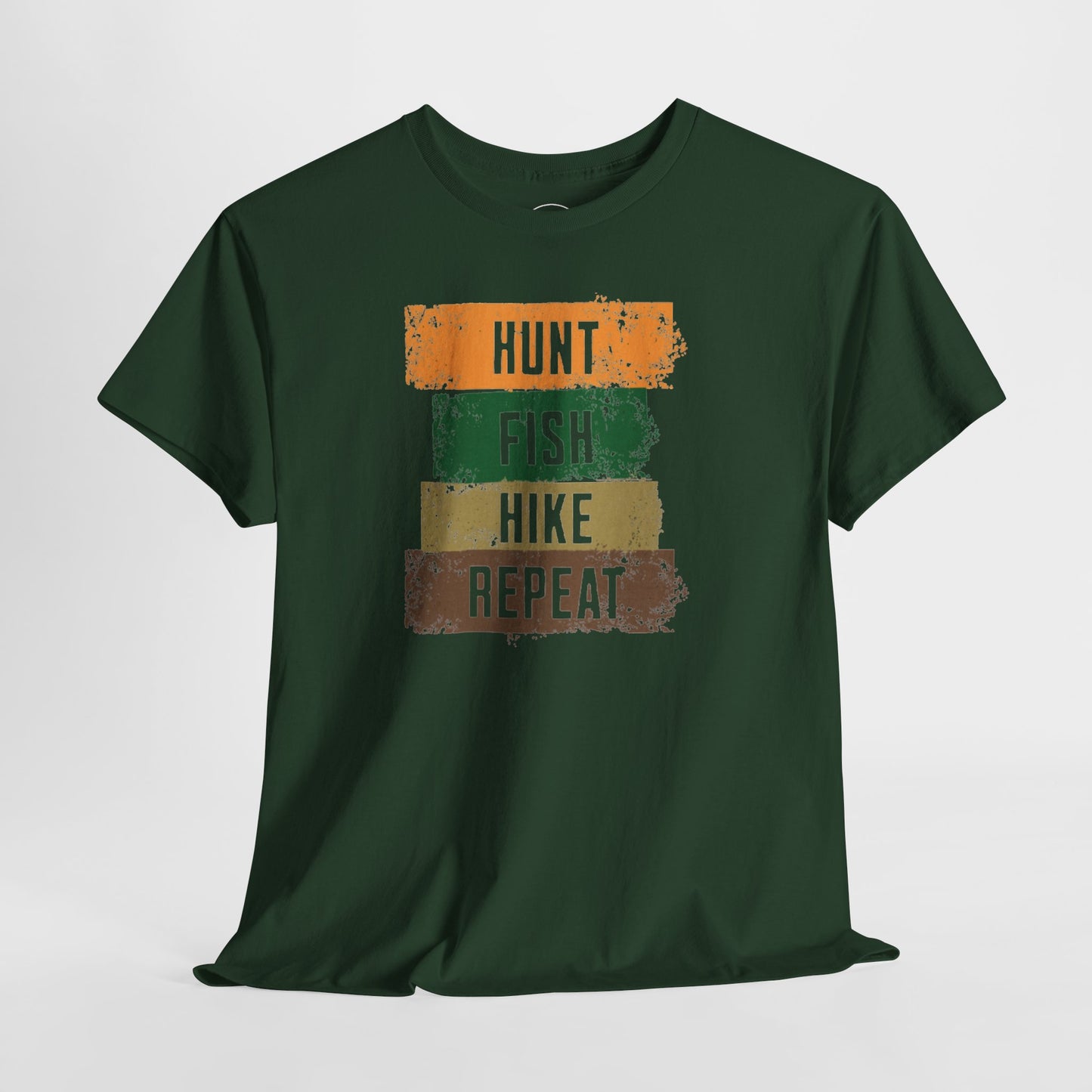JA Hunt, Fish, Hike, Repeat T-Shirt