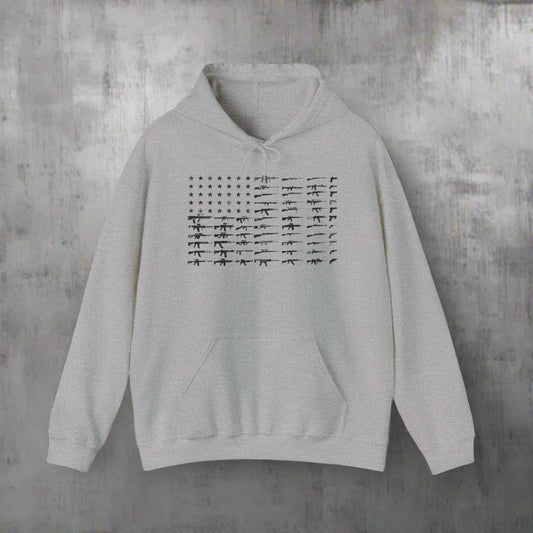 JA American Flag "Gun" Hoodie