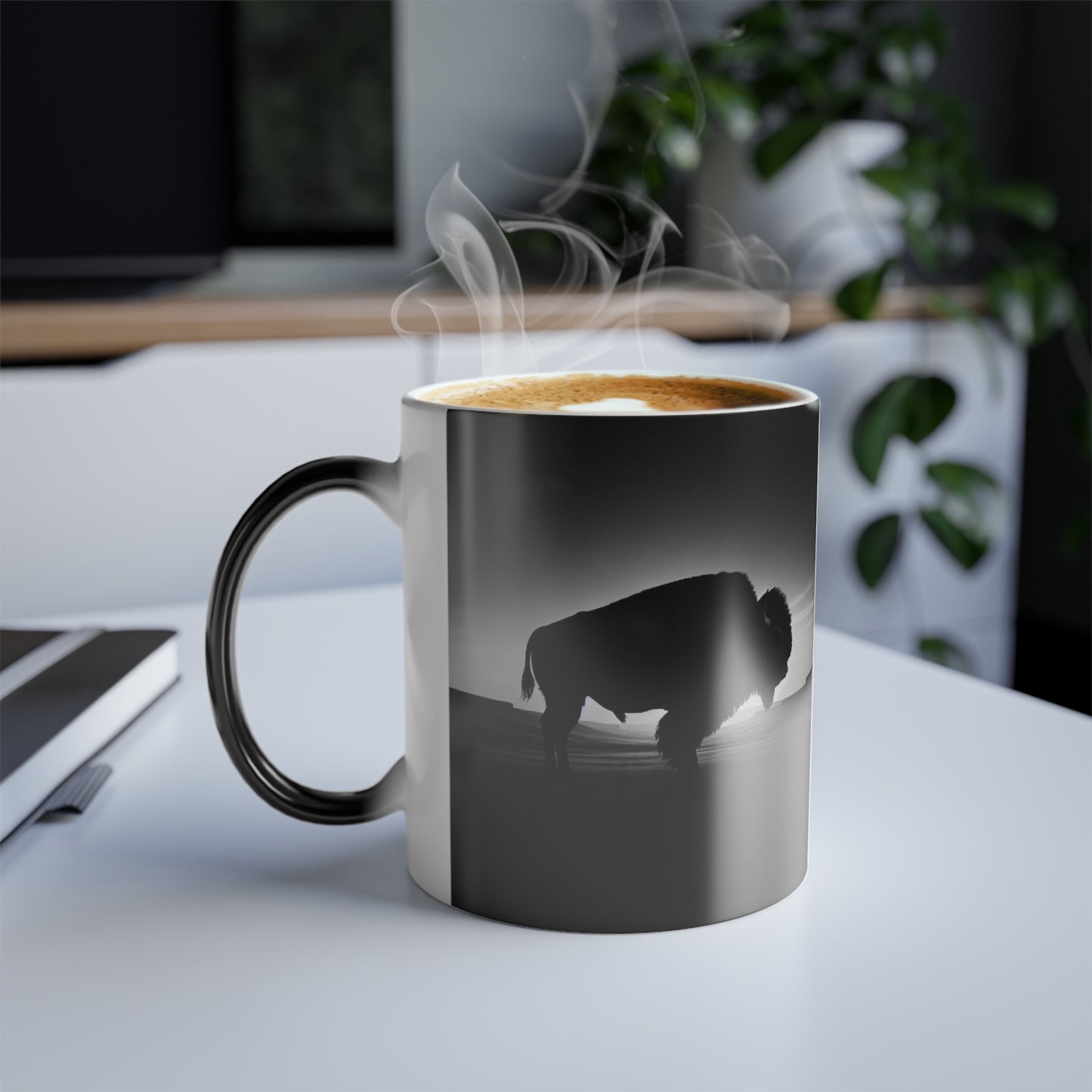 Color Morphing Lone Bull Mug