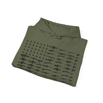 JA American flag guns Hoodie