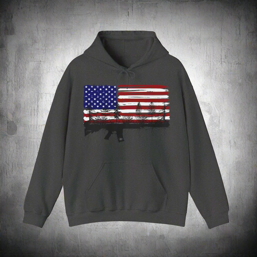 JA Red, White and Blue Rooted AR Hoodie