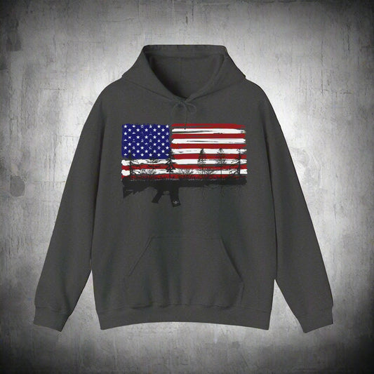 JA Red, White and Blue Rooted AR Hoodie