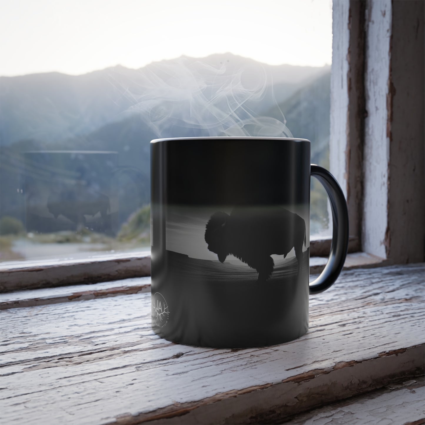 Color Morphing Lone Bull Mug