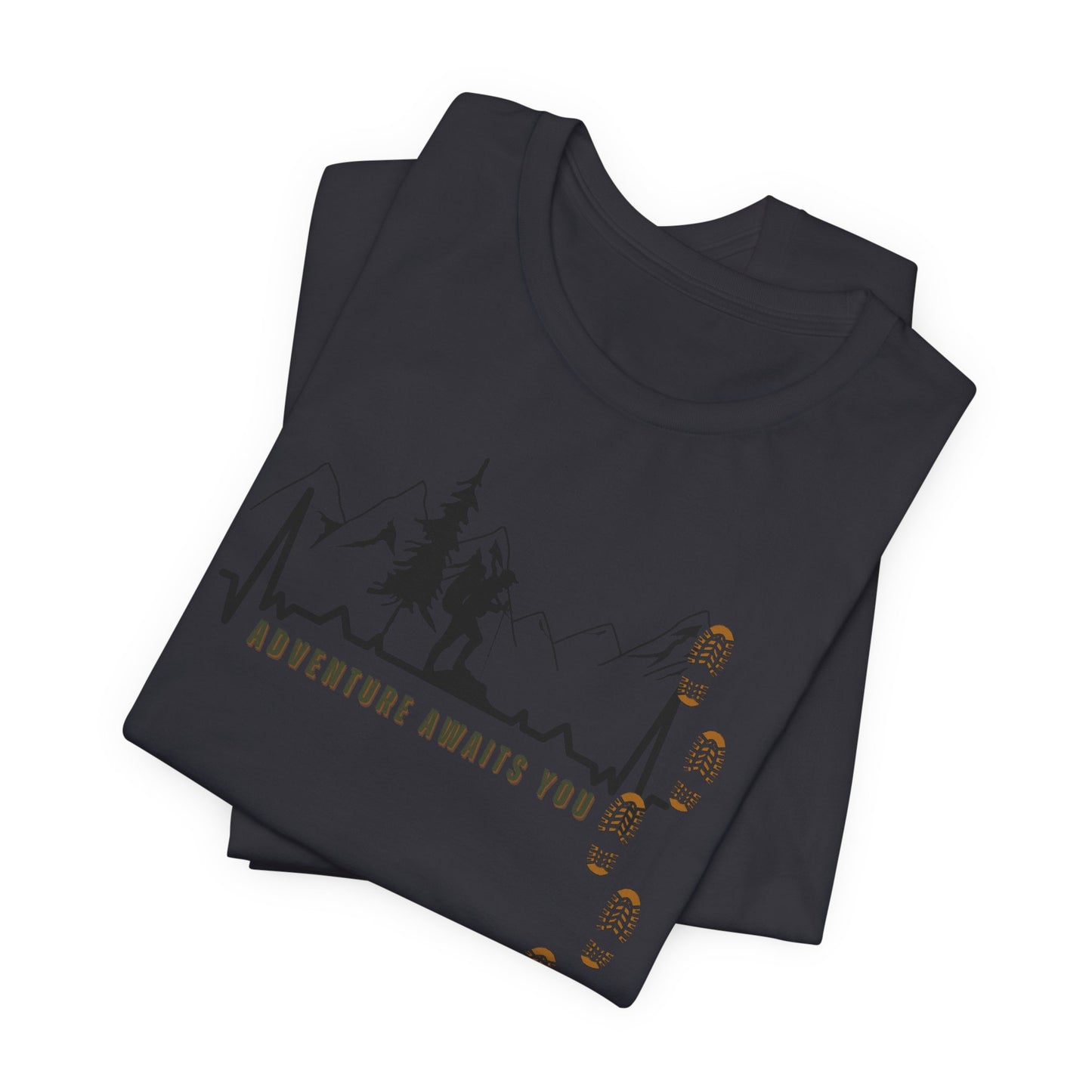 HIKING HEARTBEAT Unisex Jersey Short Sleeve Tee