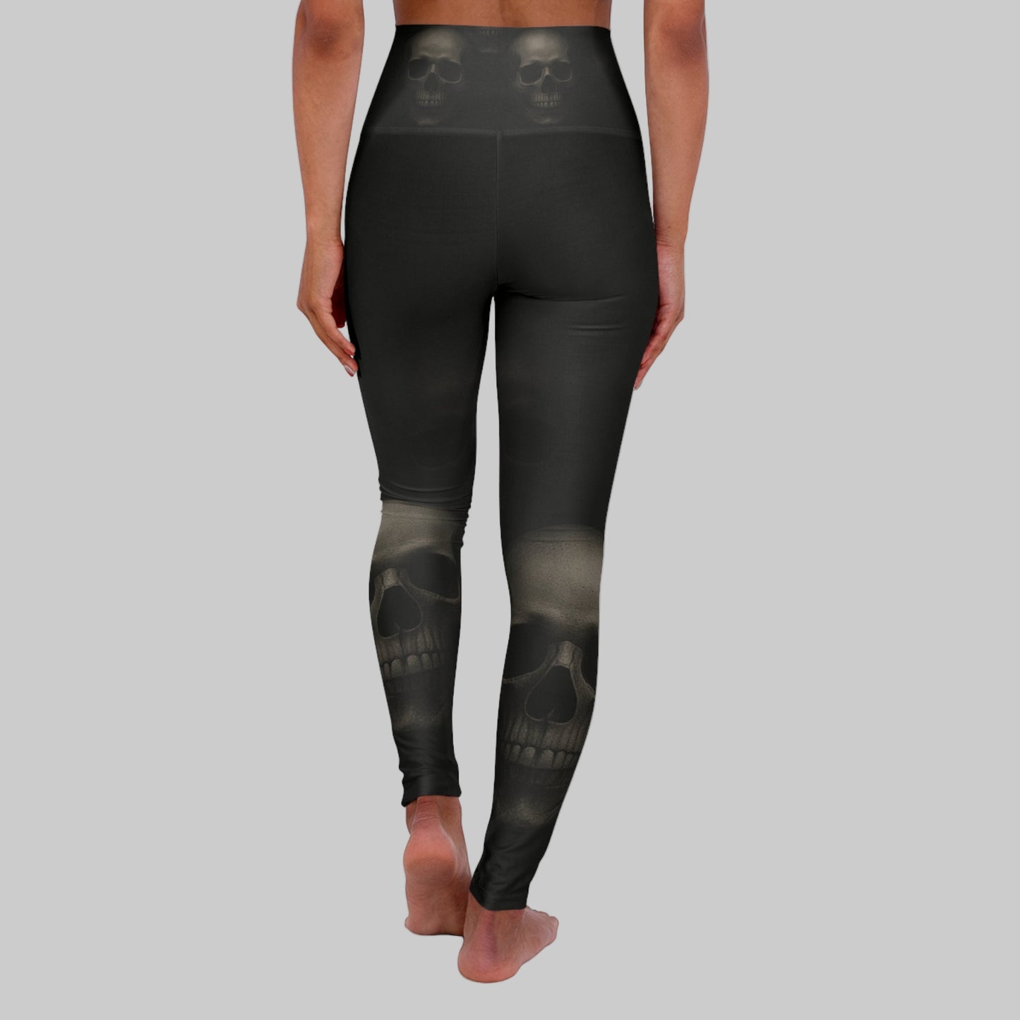 JA Skulls High Waisted Yoga Leggings