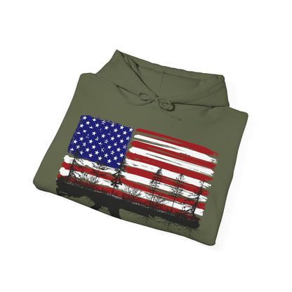 JA Red, White and Blue Rooted AR Hoodie
