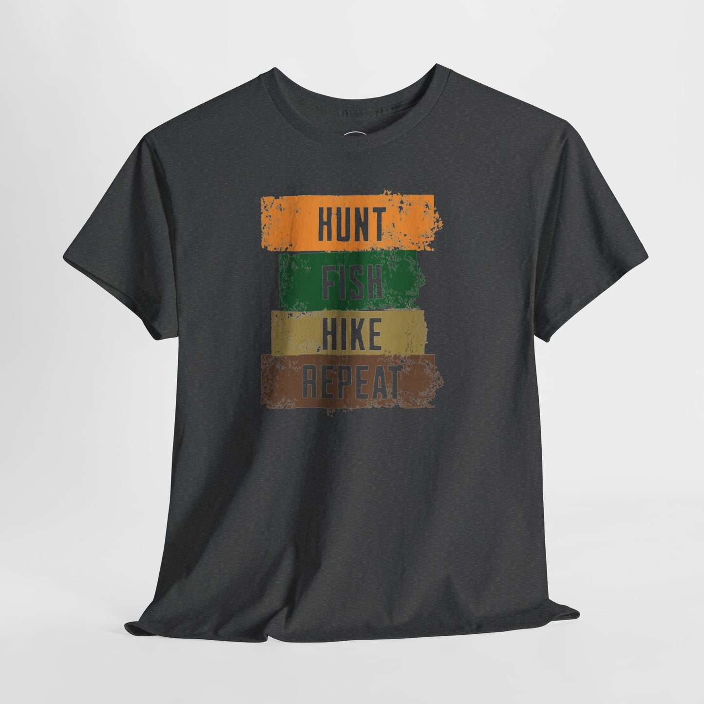 JA Hunt, Fish, Hike, Repeat T-Shirt