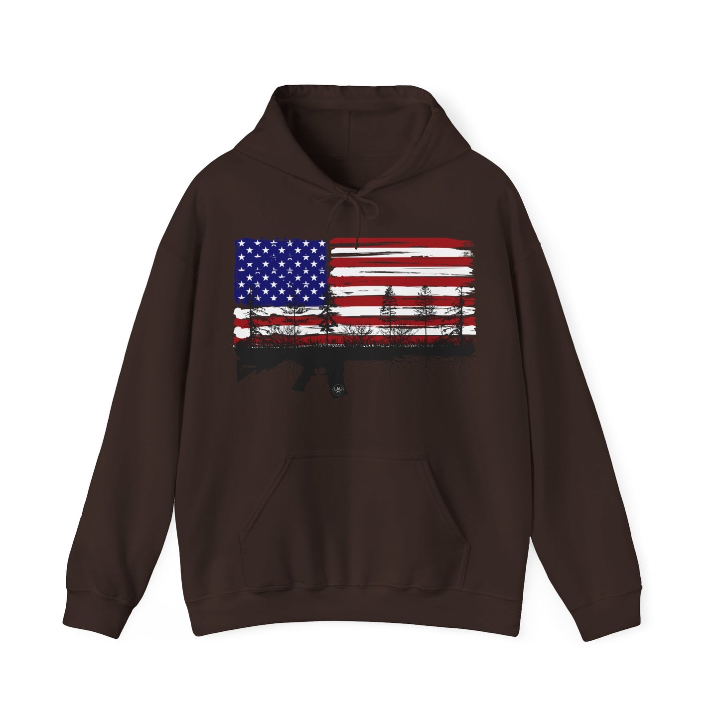 JA Red, White and Blue Rooted AR Hoodie