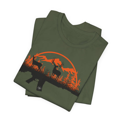 JA Muley rifle Short Sleeve Tee