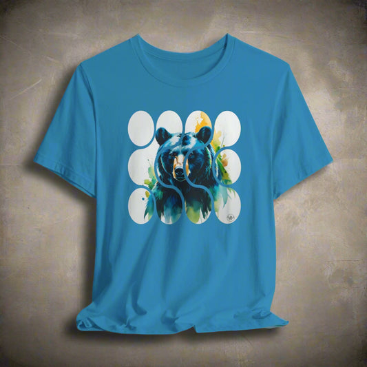 JA Watercolor Black bear Art T-Shirt