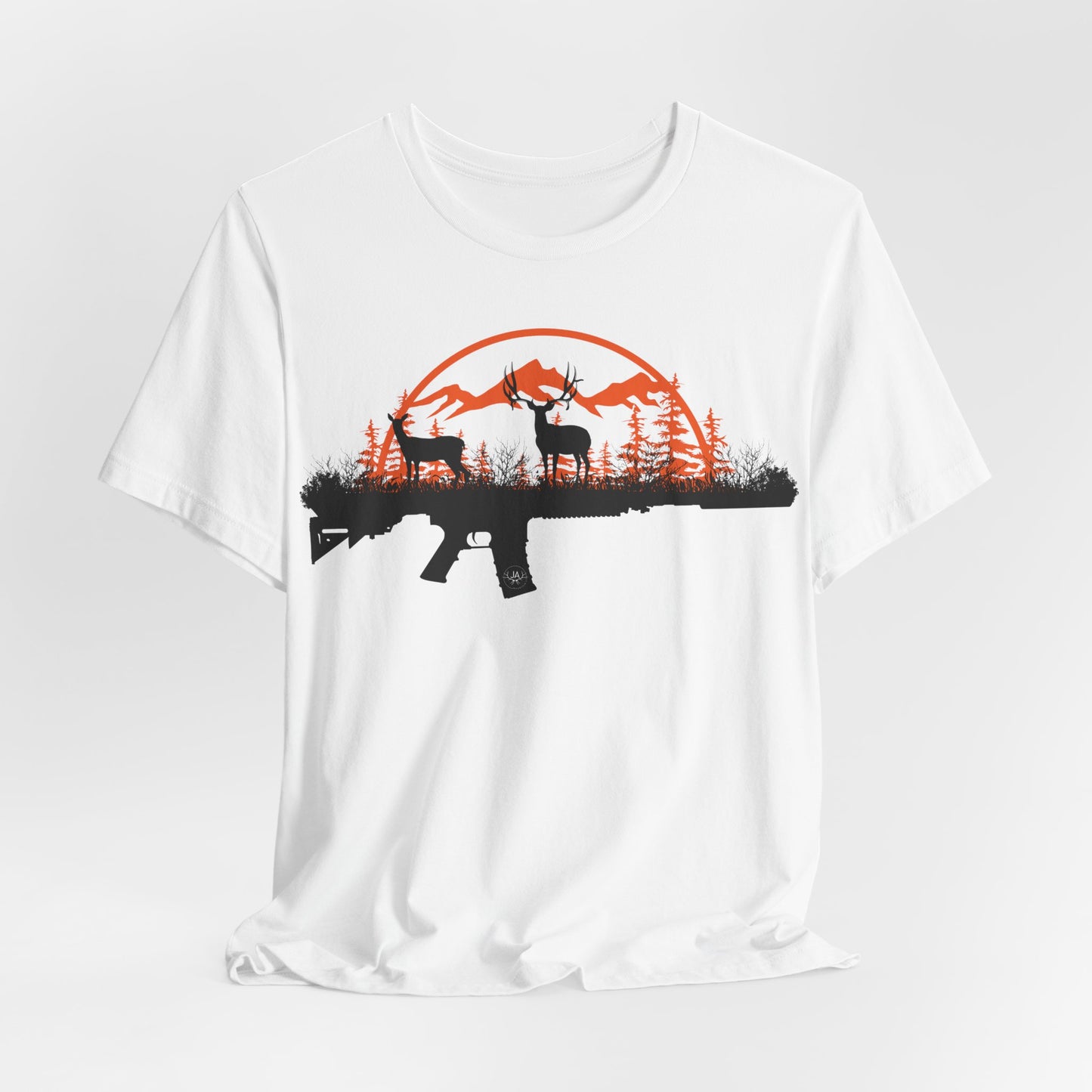 JA Muley rifle Short Sleeve Tee