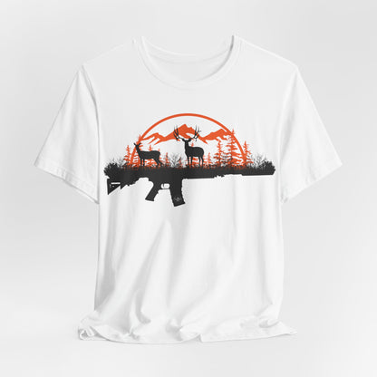 JA Muley rifle Short Sleeve Tee